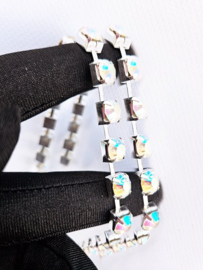 BamBella® - Strass ketting lint - 1 meter - SS38 2mm - Grote steentjes touw crystal Glitter band kleurig