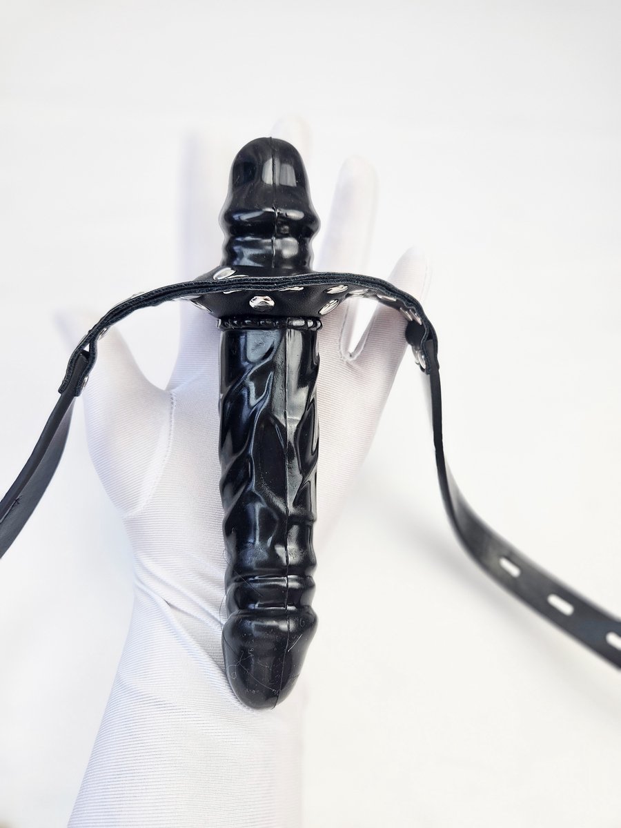 BNDGx® - Gag Ball penis - Groot dubbelzijdig dildo - Seks speeltje - Gag Bal mond strap masker bdsm fetish sm