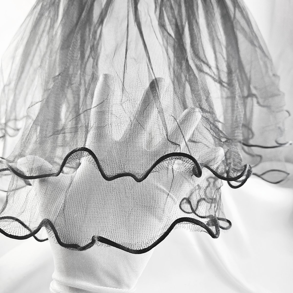 BamBella® - Onesize korte Petticoat Grote rok poffig zwart Tulle laagjes rokje rok dames