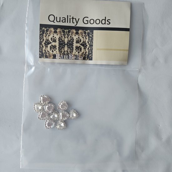 BamBella® Grote strass stenen - 10 stuks - steentjes groot kleding versieren steentjes DIY hobby knutselen Glitter