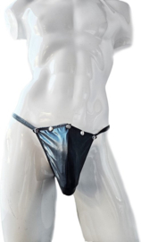 BamBella®  open kruis String kant voor mannen - - doorzichtig BDSM Erotische Sexy Lingerie Heren - Zwart mannen ondergoed slip Merk: BamBella