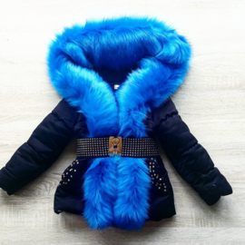 Children's coat Fur collar jacket Girls Winter coat Imitation Fur