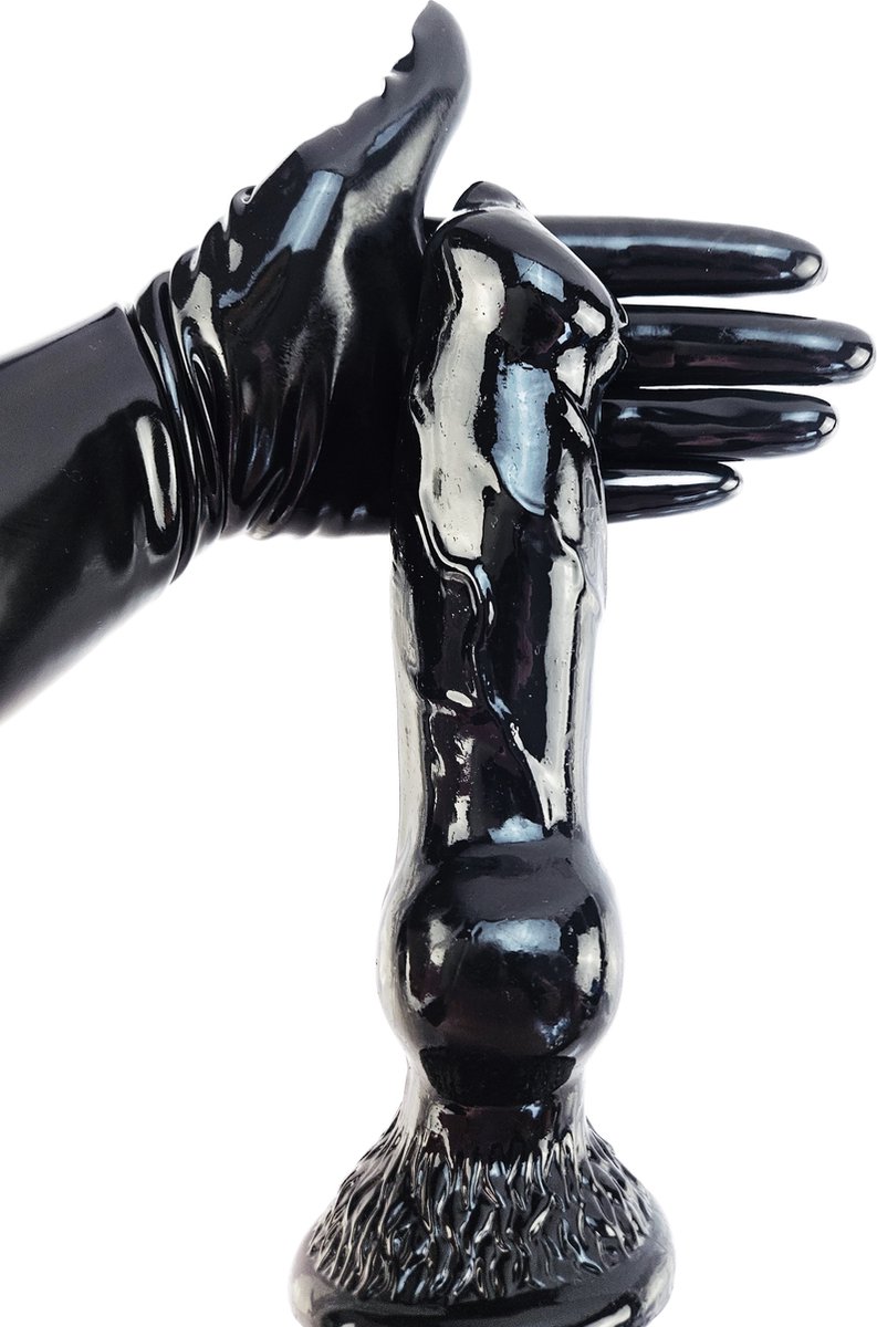 BNDGx® - Dildo - Extreem Grote Penis - Zwarte Lange dikke Realistisch -Zuignap - Extreme BDSM SM Fetisch Seks speeltje