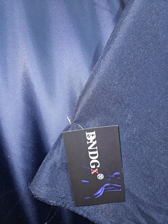 BNDGx® - Stof - 1 meter - donker blauw bruidssatijn satijn - glans stof per meter naaien