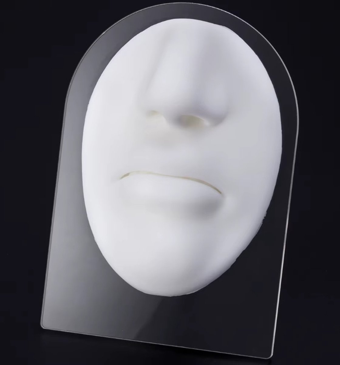 Siliconen Beeld Model Gezicht Voor Piercings zetten oefenen flexibel Masker - Sieraden - sieraden Display -