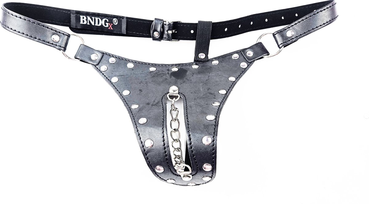 BNDGx® - Bondage onderbroek - onesize - ketting Open kruis voor dames - slip Erotische sex lingerie