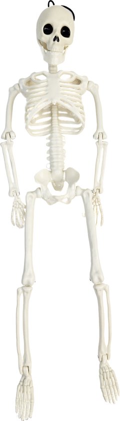 Skull beweegbare pop poppetje skelet 39cm decoratie halloween horror