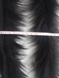 Marabou van bont  Zwart 1 meter decoratie fournituren Sierband