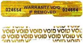 Verzegeld stickers 100 stuks labels webshop doos verpakking verzegelen garantie security seal tamper proof