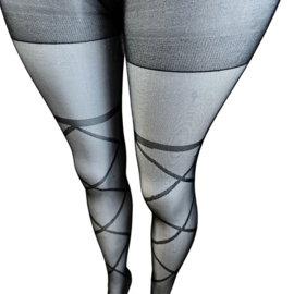 BamBella ® - Panty -Onesize - gaas maillot dunne pantys Dames - Onesize - sexy Erotische lingerie van kant