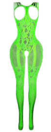 BamBella ® - Panty pak -Onesize - Glow in the dark body suit - Dames - Onesize - sexy Erotische jumpsuit van kant lingerie