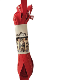 BamBella® - Rits - 70 cm - Deelbaar - 2 stuk - Rood - Dik Stevig kleermaker bloktanden deelbare naaien