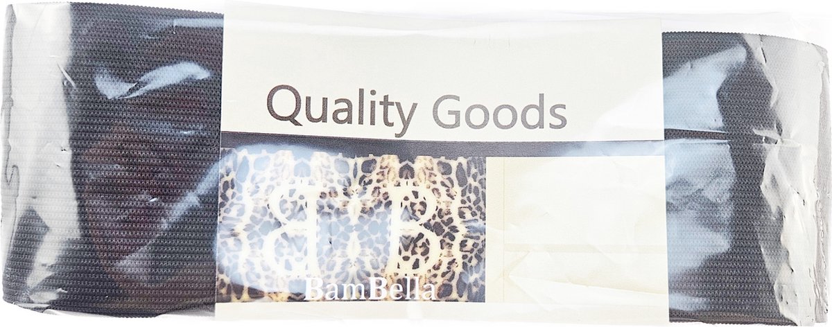 BamBella® - Elastiek - 1 meter - Zwart - 70 mm Breed - Taille band naaien brede elastische band