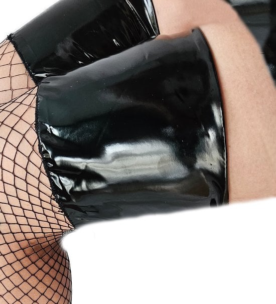 Sexy Hold Up kousen - Latex - Visnet   - jarretelkousen