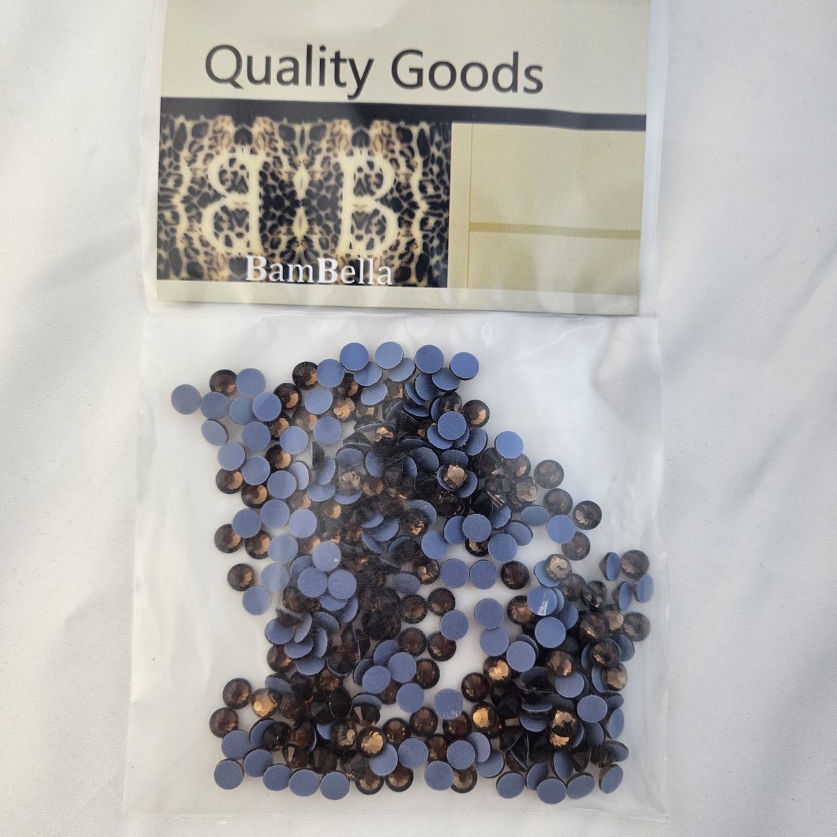 BamBella® - SS30 - Taupe Bruin - Hotfix strass Steentjes - 288 stuks - strass stenen glitters nail art kleding versieren