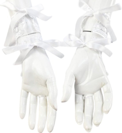BamBella® - Handschoenen Kort Wit kant- dames