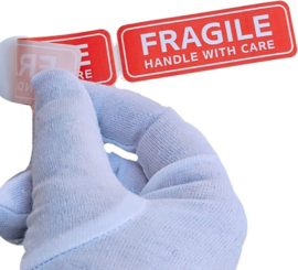 Breekbaar Sticker - 10 stuks Fragile verzenden plakband