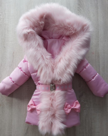 Children's coat Fur collar jacket Girls Winter coat Imitation Fur