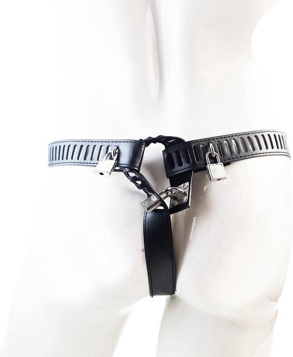 BNDGx® - kuisheidgordel Kuisheidskooi voor mannen -met slot - Kuisheids gordel man penis kooi Strap band bondage