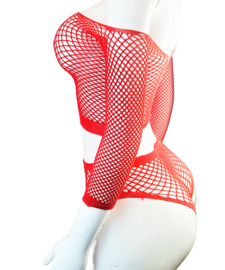 BamBella® -   set - Onesize - Erotische sexy nacht set broek met top doorzichtig kant - Super Stretch