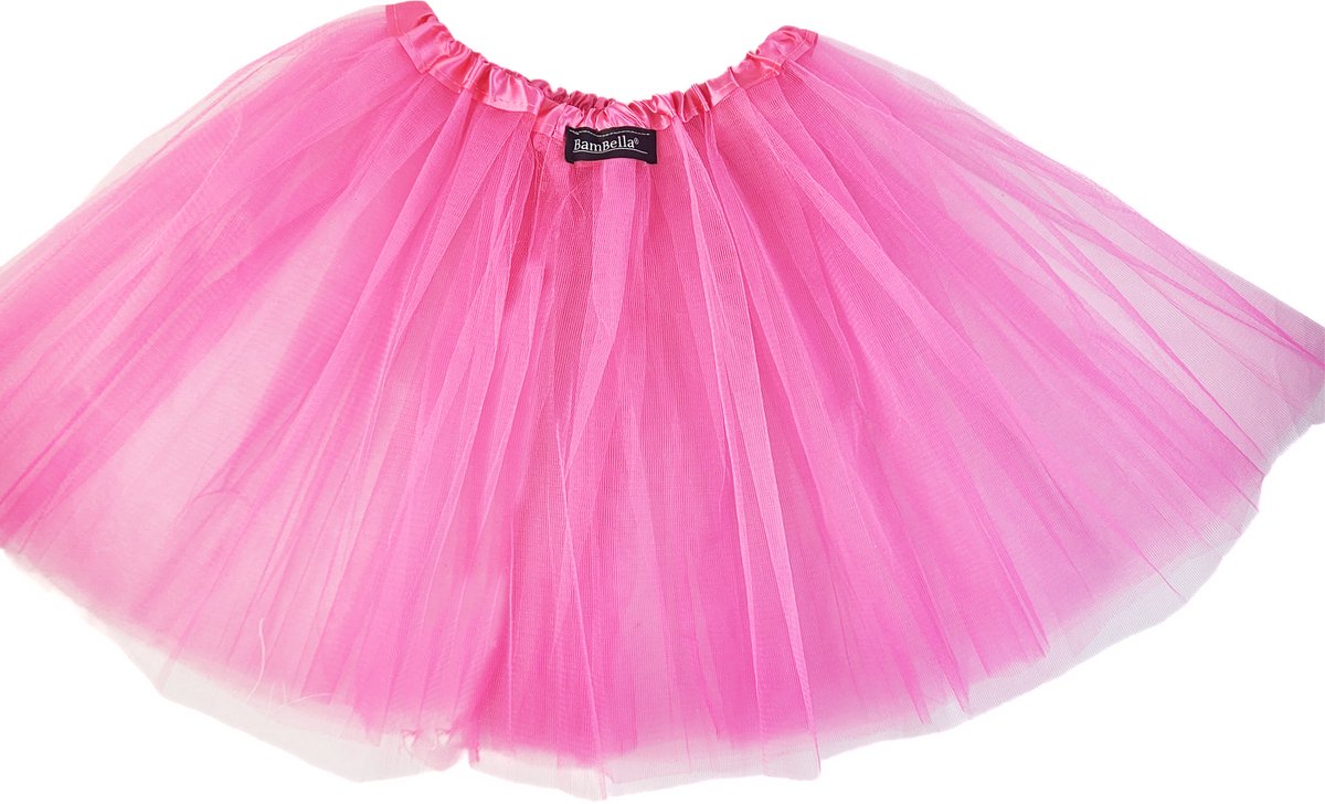 BamBella® - Onesize - Fel Roze tule rok poffig Tulle laagjes rokje rok dames