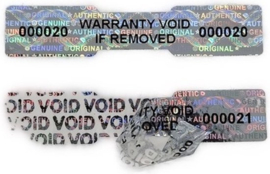 Verzegeld stickers 100 stuks labels webshop doos verpakking verzegelen garantie security seal tamper proof