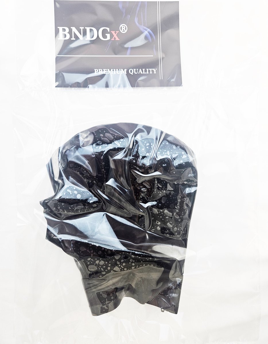 BNDGx® -100% Latex Masker Volledig - Anoniem Man Erotiek - Extreme BDSM Rollenspel kleding