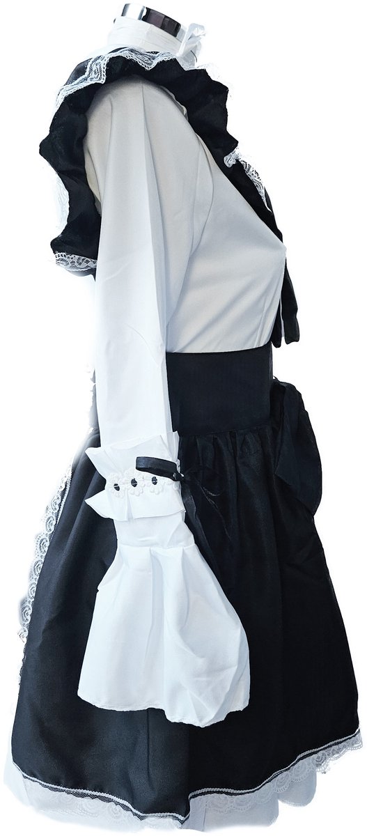 BamBella® - Kleding set - S/M - Japansje meisjes jurk cosplay pak met grote strik en schort