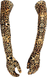 BamBella® Lange Handschoenen Panteprint onesize Lange Elastische | One Size |