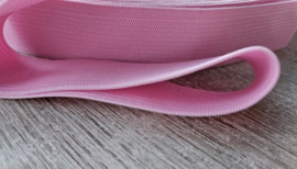 Elastiek - 1 meter - taille Band - 25mm breed - licht Roze voor naaien