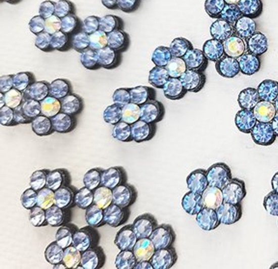 BamBella® - Strass stenen applicatie - 10 stuks roos roze glitter plaatje knutselen scrapbook