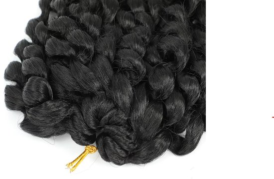 Weave haar set bundles - synthetisch haar - Volledige Weave nep haar - bundels 10 inch kinky curly zwart