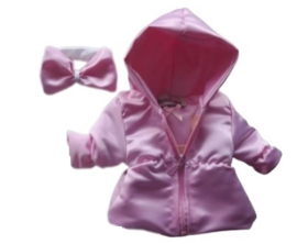 2 delig Zomerjas Baby Roze Meisjes jas zomer kinderjas meisje en baby