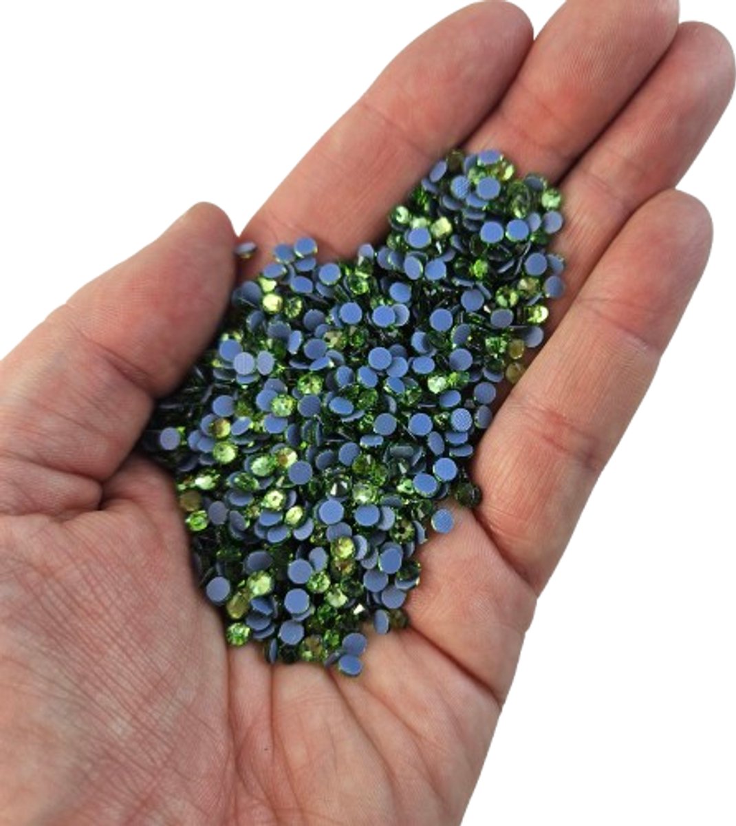 TerugTerug Home Speelgoed  Hobby & Creatief  Home deco  Decoratiematerialen  BamBella® - SS16 - Licht groen - Hotfix strass Steentjes - 1440 stuks - strass stenen glitters nail art kleding versieren