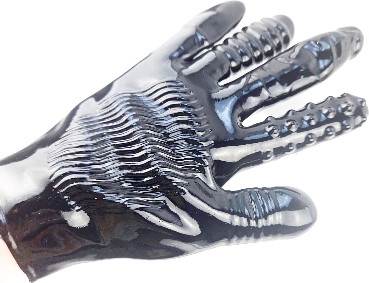 BNDGx® - Latex Masturbatie handschoen - Seks speeltje - BDSM SM Fetisch Seks speeltje