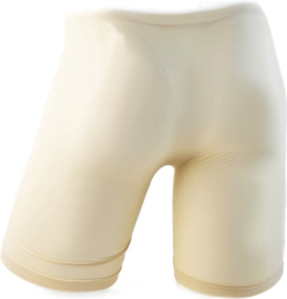 BamBella ® - Boxer short lang -   panty stof -  licht bruin Dun kant gaas stof Ondergoed