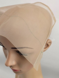 Lace voor frontal 13 X 6 net pruik maken wig hobby weave dunne net bruin dun cap kant front
