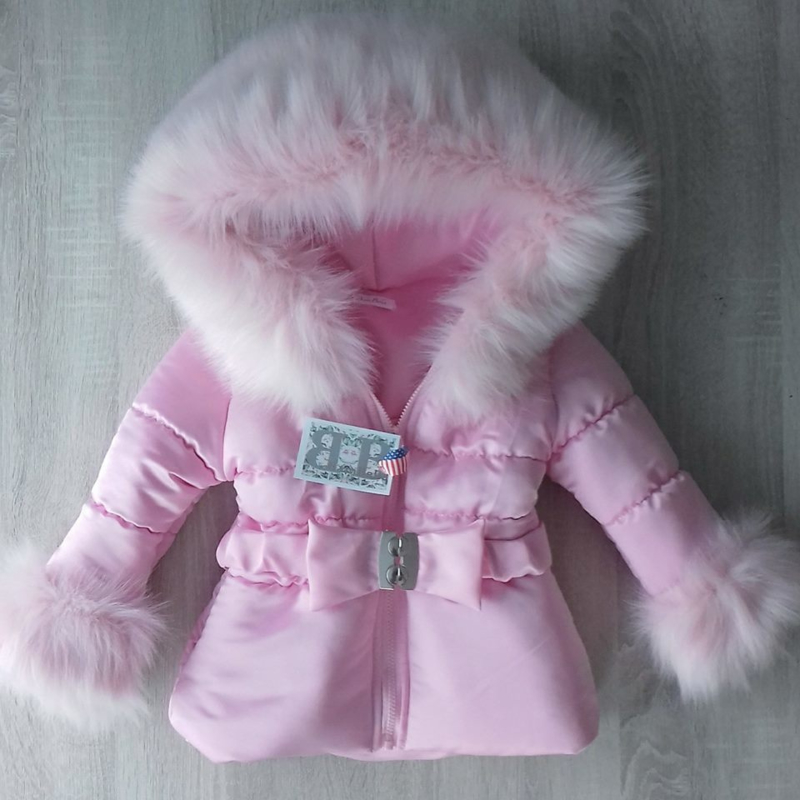 Children's coat Fur collar jacket Girls Winter coat Imitation Fur