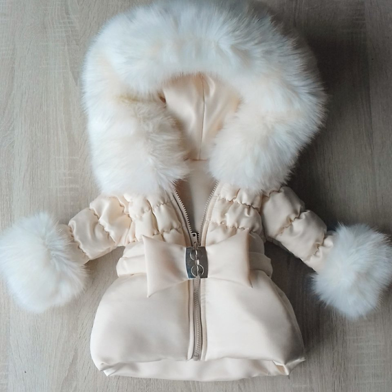 Children's coat Fur collar jacket Girls Winter coat Imitation Fur