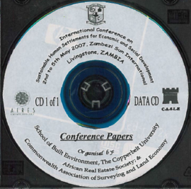 Conference papers for the international conference on sustainable human settlements for economic and social development