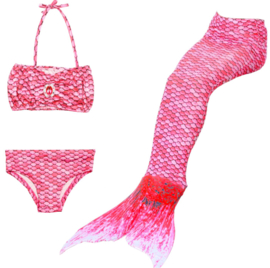 Zeemeermin staart  roze met bikini