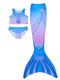 Luxe zeemeermin staarten met bikini set