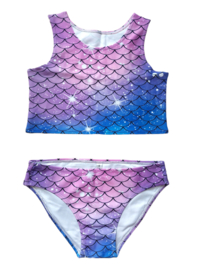 Luxe zeemeermin staart Sparkle Galaxy met bikini