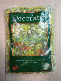 Glitter gravel/ grind mix groen 1kg