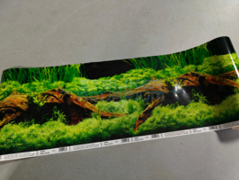 Aquarium achterwand poster 30cm hoog  2 zijdes bedrukt