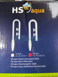 HS AQUA GLAZEN AANZUIGBUIS 16 MM BOLD