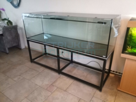 Maatwerkaquarium op  rvs (inox) frame