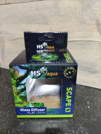 HS glazen diffusor 28mm plat tbv co2