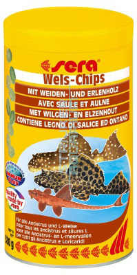 sera Wels-Chips nature 1ltr, tabletten visvoer