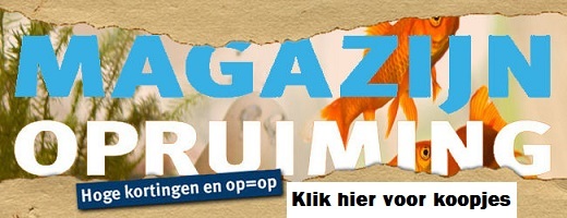 Uitverkoop aquariumbenodigdheden